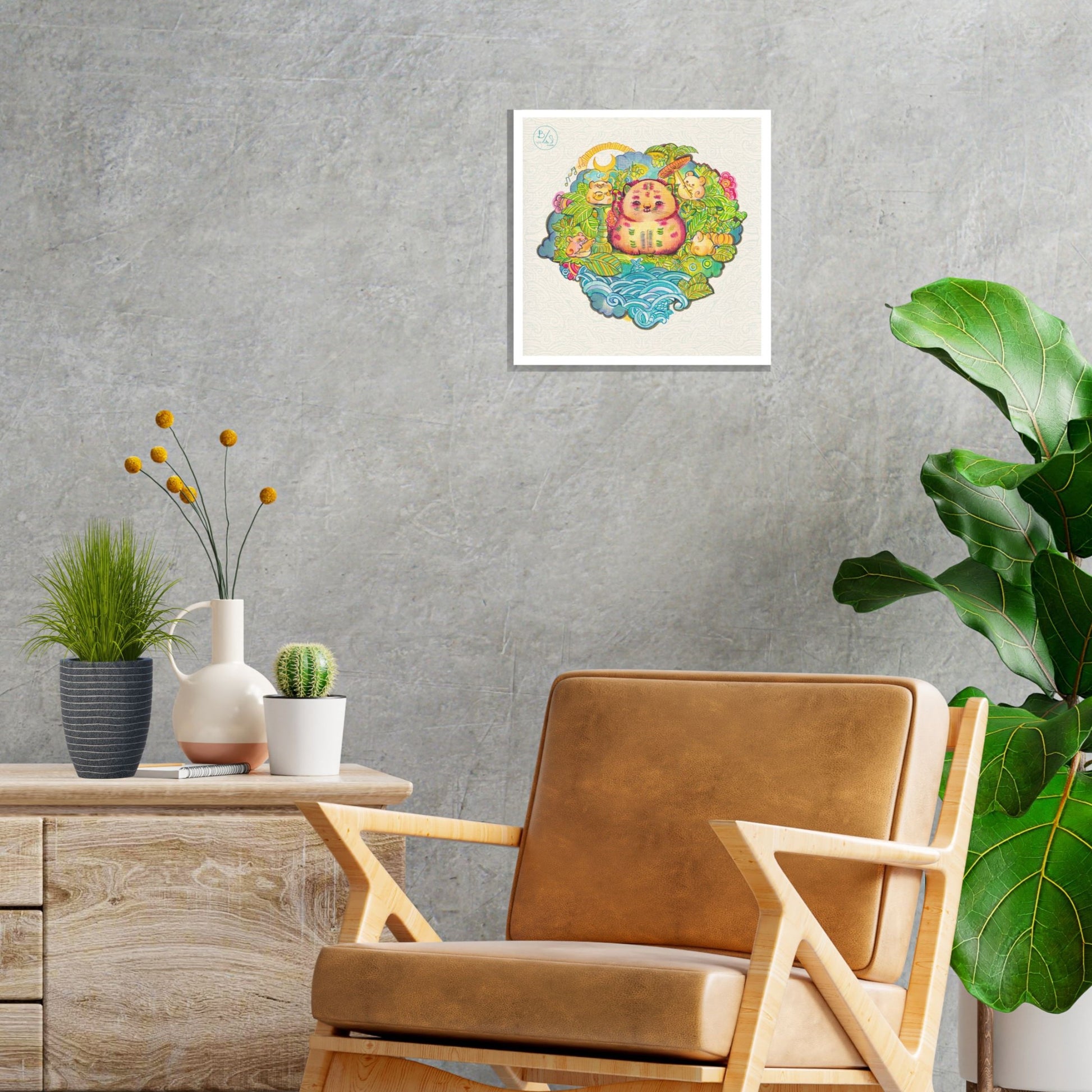 Art Prints “CAT – Good Fortune” - Meaningful and cute characters