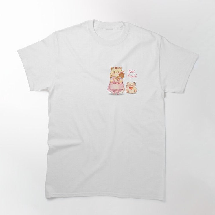 T-shirt - Best Friends Cat & Mouse - Exclusively & Cute designed characters