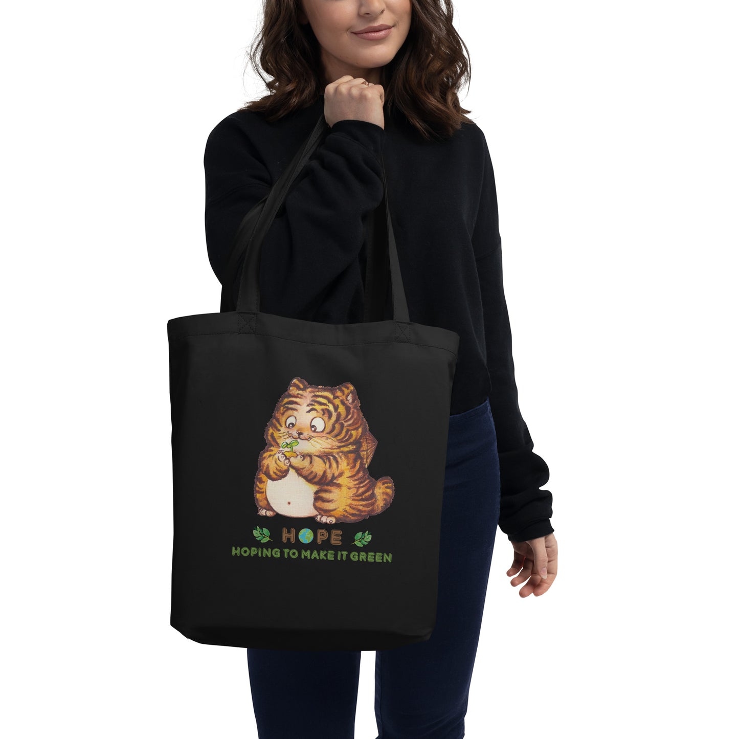 “HOPE” Tiger Eco Tote Bag